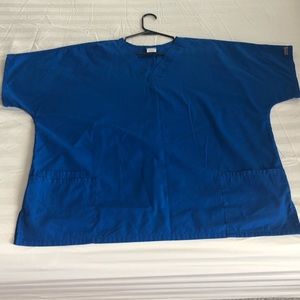 Cherokee v neck scrub tops 2XL royal blue